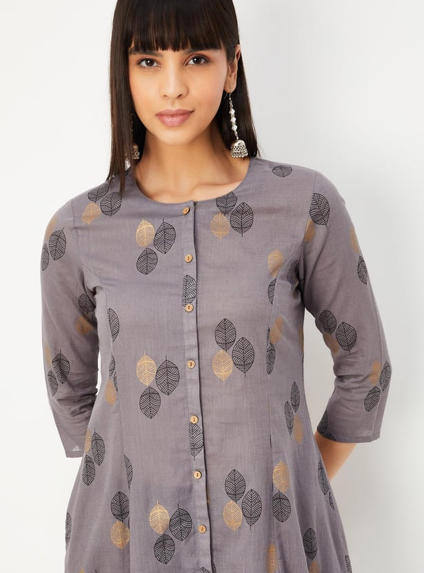 Women Printed A-line Kurta Set