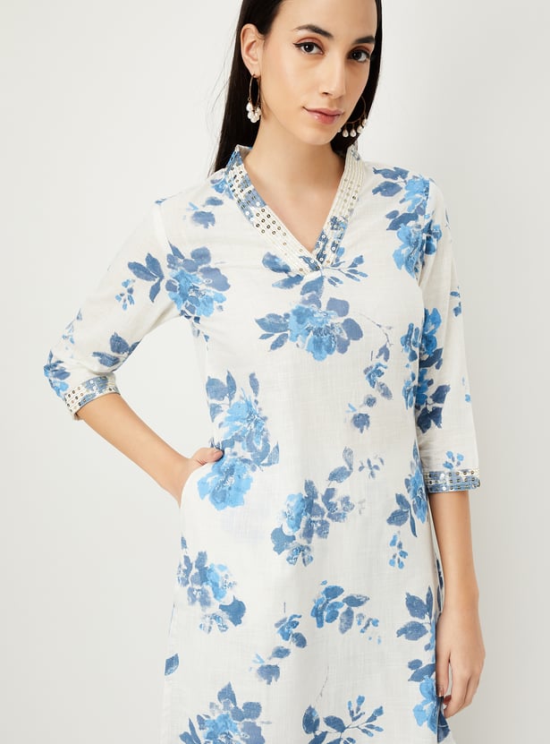 Women Floral Printed Kurta Set