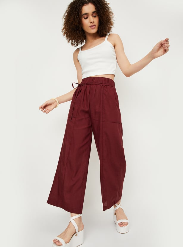 Kalki x Max Women Solid Palazzos