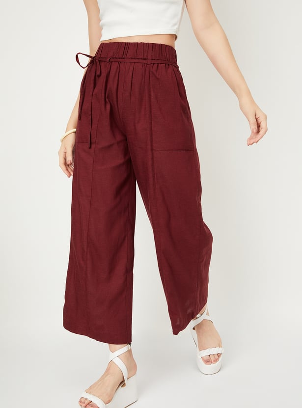 Kalki x Max Women Solid Palazzos