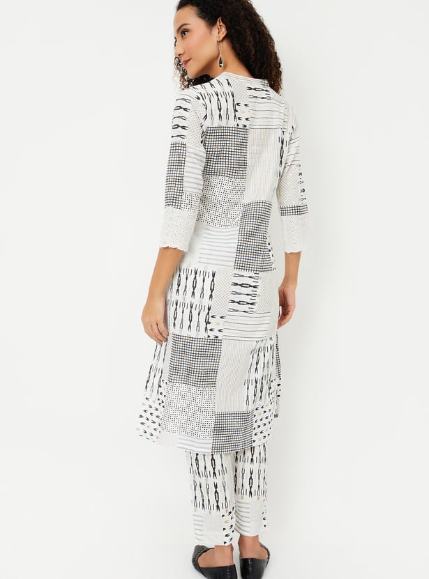Women Printed Straight Kurta Set