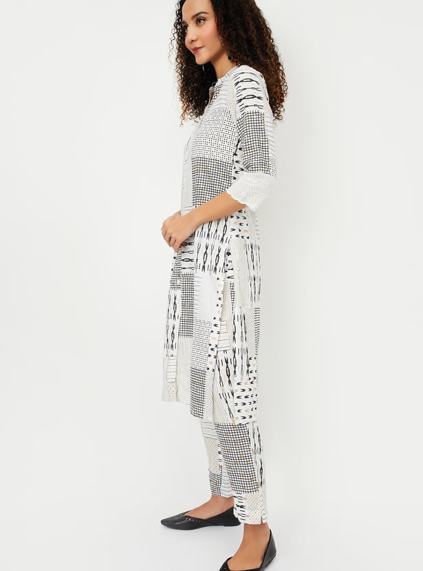 Women Printed Straight Kurta Set