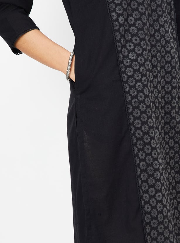 Women Printed Straight Kurta Set