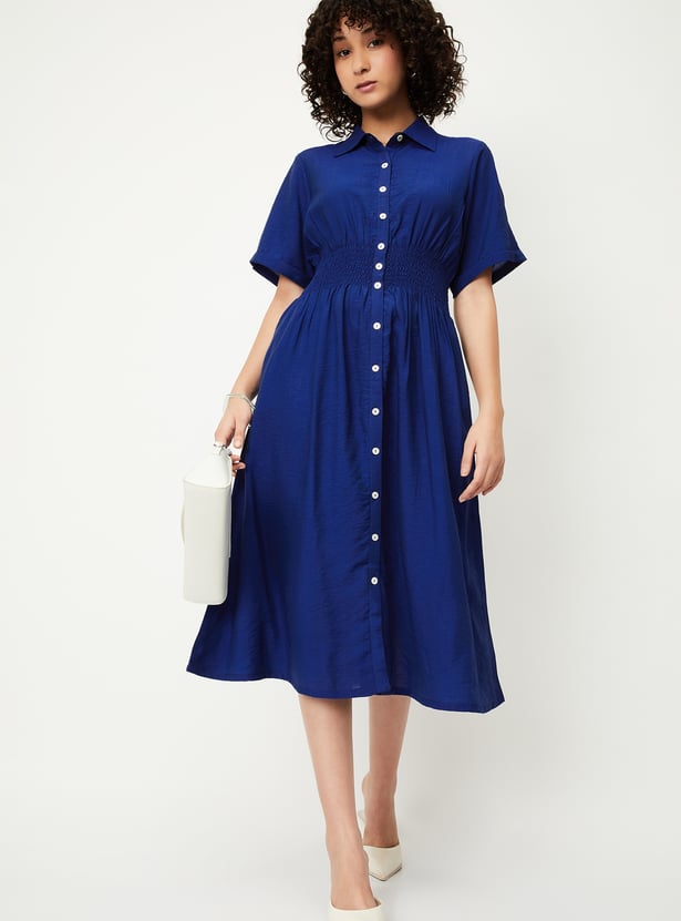 Kalki x Max Women Solid Shirt Dress