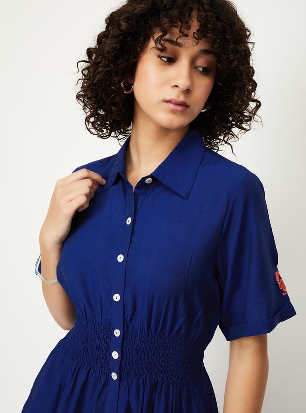 Kalki x Max Women Solid Shirt Dress