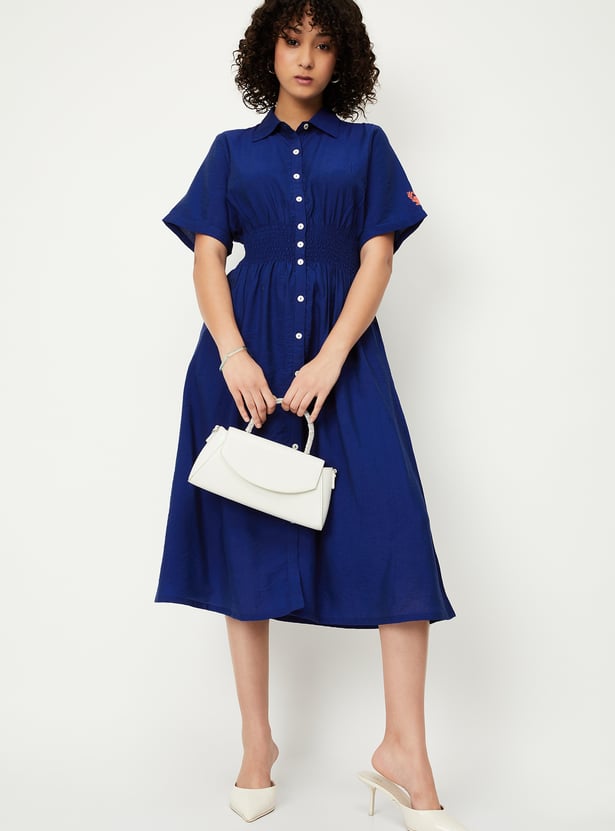 Kalki x Max Women Solid Shirt Dress