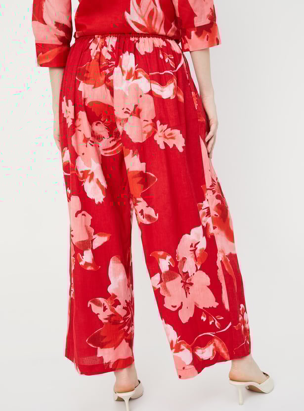 Kalki x Max Women Printed Pleated Palazzos