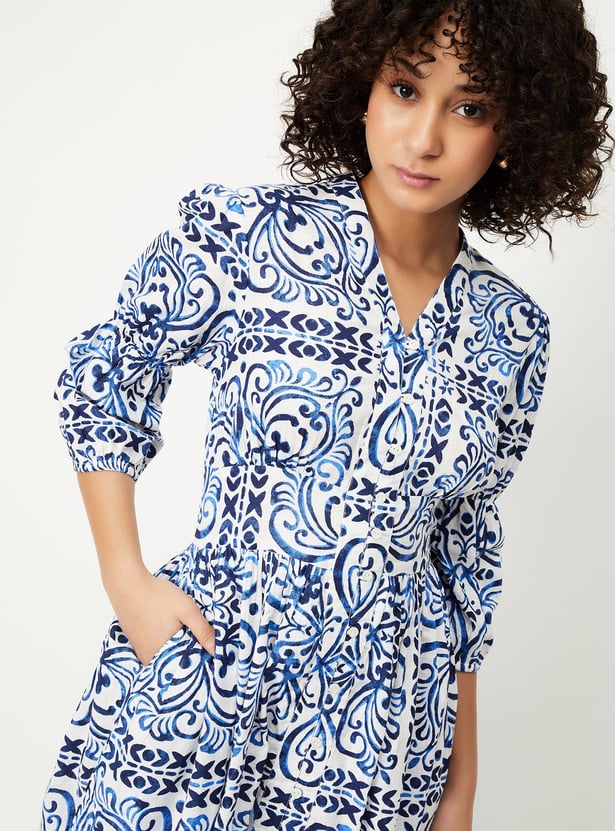 Kalki x Max Women Printed A-Line Dress