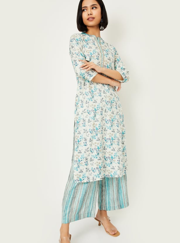 Women Printed Straight Kurta Set