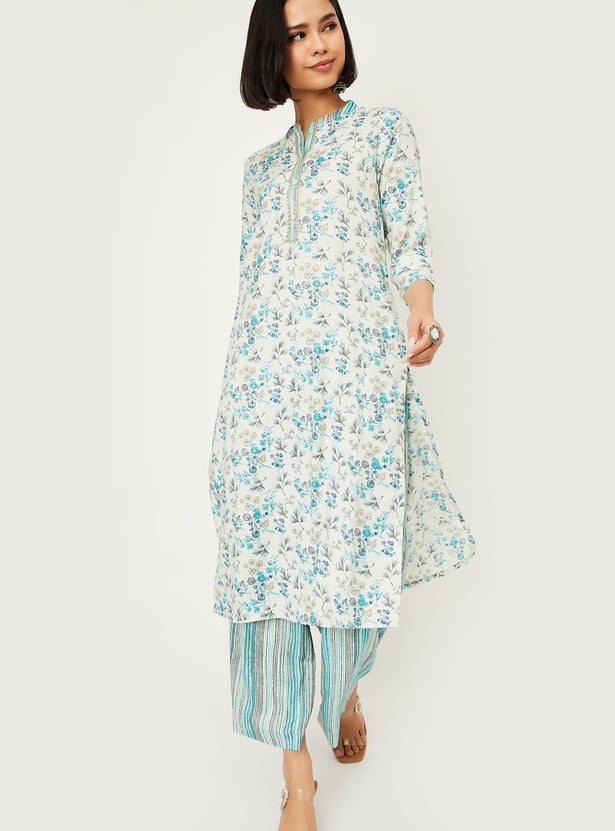 Women Printed Straight Kurta Set