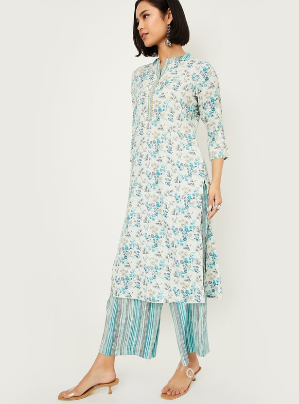 Women Printed Straight Kurta Set