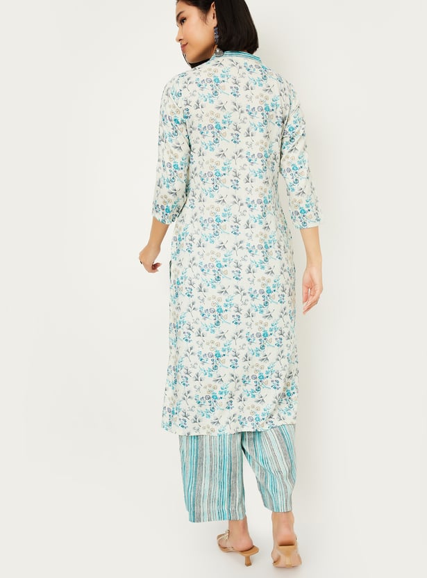 Women Printed Straight Kurta Set