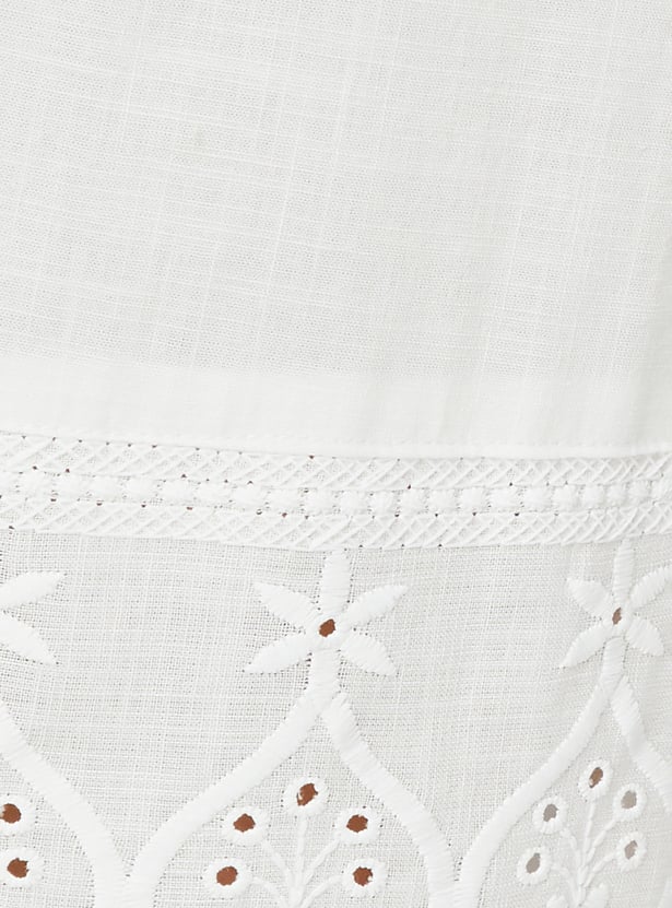 Women Schiffli Embroidered Palazzos
