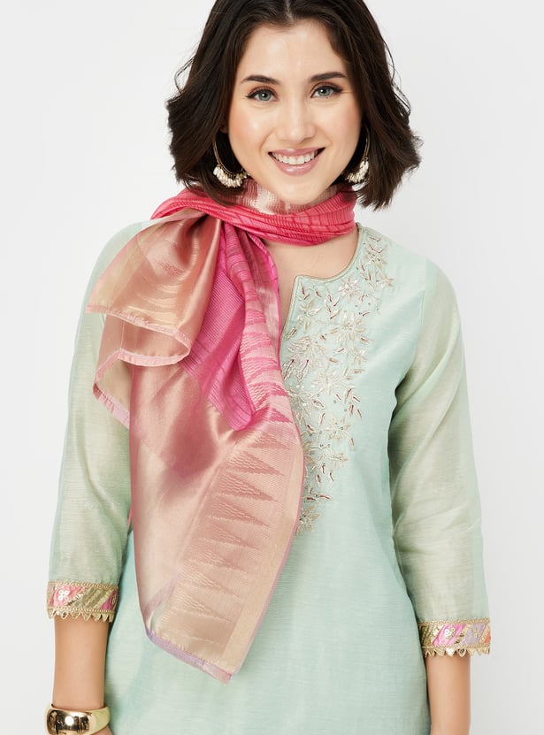 Women Embroidered Straight Kurta Set