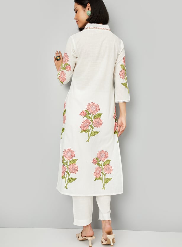 Women Printed Straight Kurta Set