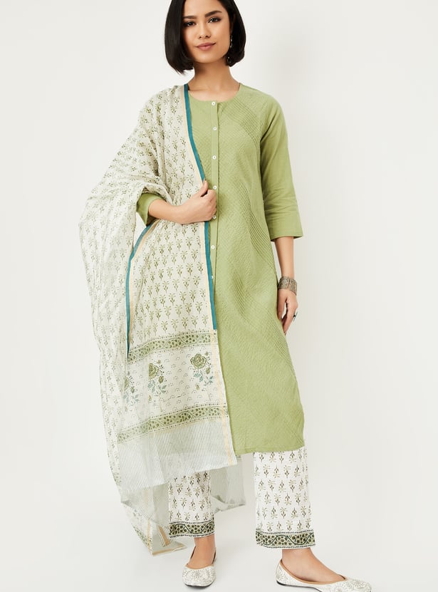Women Printed Straight Kurta Set