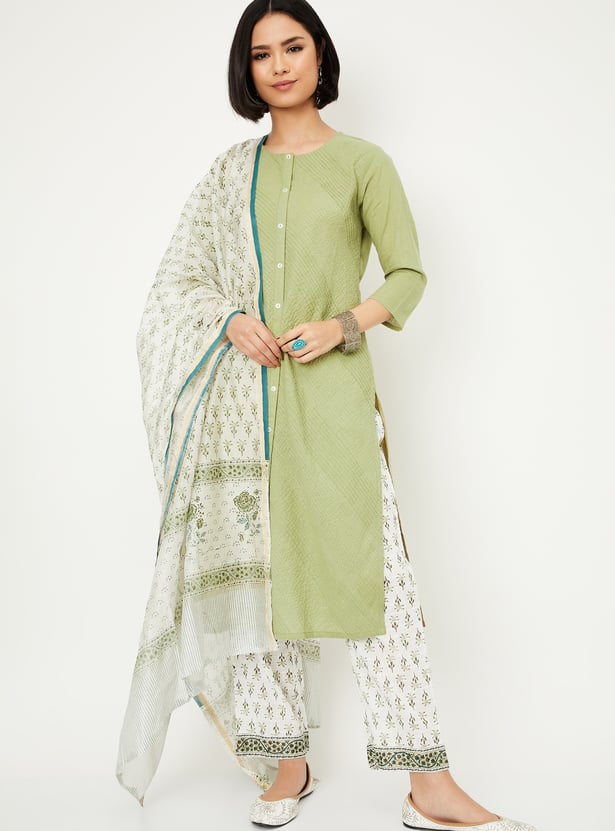 Women Printed Straight Kurta Set