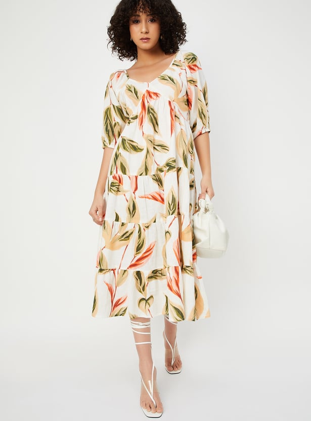 Kalki x Max Women Floral Print Tiered Dress