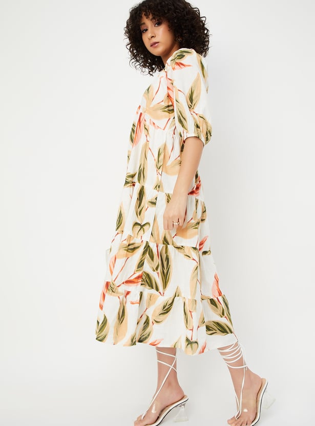 Kalki x Max Women Floral Print Tiered Dress