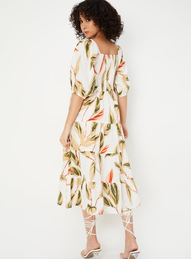 Kalki x Max Women Floral Print Tiered Dress